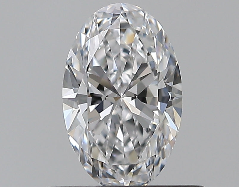 0.51 Carat Oval Natural Diamond with  Cut Diamond in 14KT  view 1
