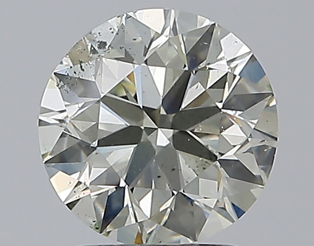 2.0 Carat Round Natural Diamond with  Cut Diamond in 14KT  view 1
