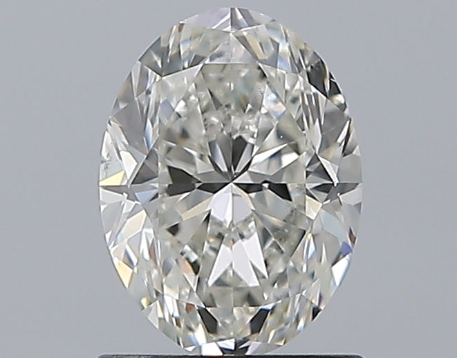 1.2 Carat Oval Natural Diamond with  Cut Diamond in 14KT  view 1
