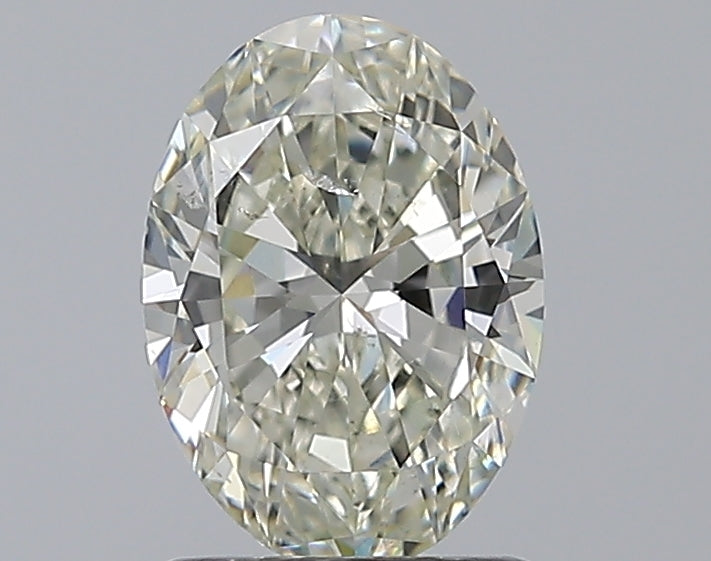 1.2 Carat Oval Natural Diamond with  Cut Diamond in 14KT  view 1
