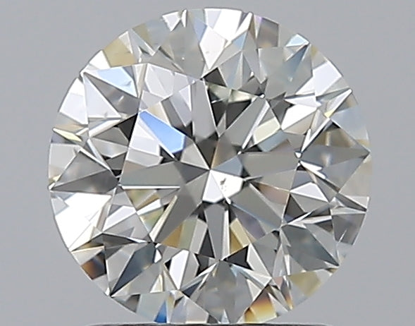1.29 Carat Round Natural Diamond with  Cut Diamond in 14KT  view 1
