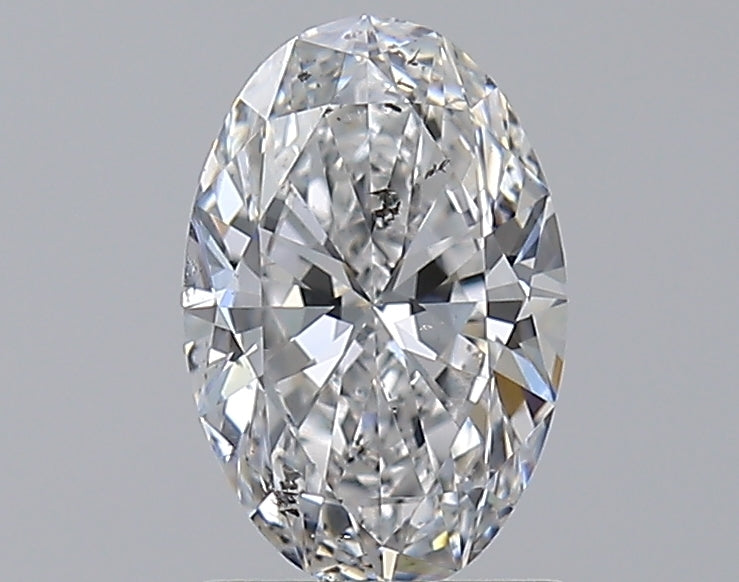 1.2 Carat Oval Natural Diamond with  Cut Diamond in 14KT  view 1
