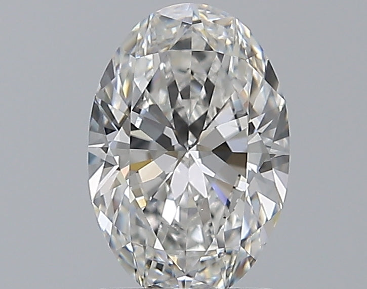 1.29 Carat Oval Natural Diamond with  Cut Diamond in 14KT  view 1

