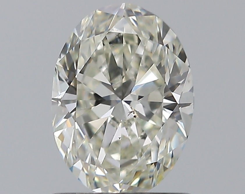 0.96 Carat Oval Natural Diamond with  Cut Diamond in 14KT  view 1
