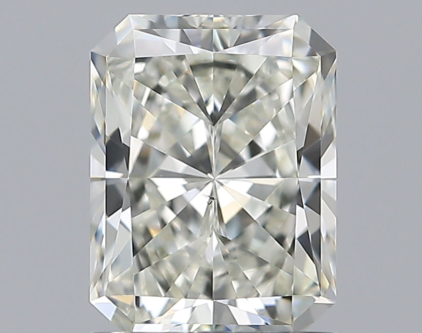 1.29 Carat Radiant Natural Diamond with  Cut Diamond in 14KT  view 1
