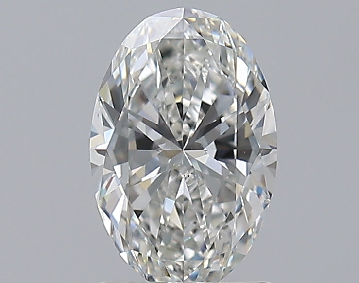 1.2 Carat Oval Natural Diamond with  Cut Diamond in 14KT  view 1

