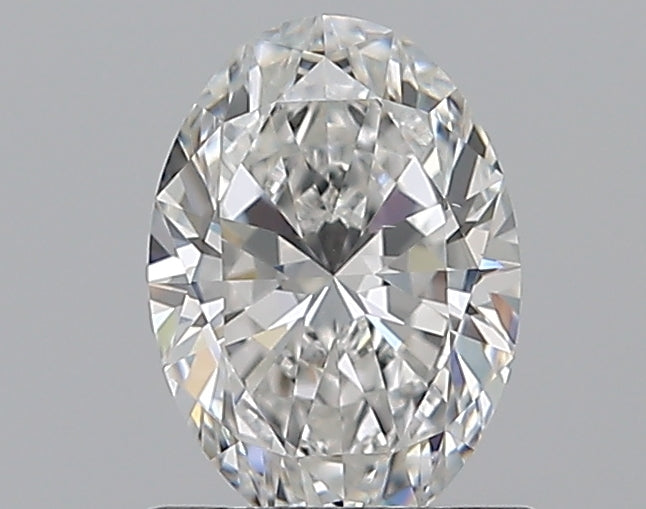 1.01 Carat Oval Natural Diamond with  Cut Diamond in 14KT  view 1
