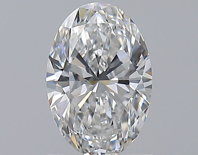 1.01 Carat Oval Natural Diamond with  Cut Diamond in 14KT  view 1
