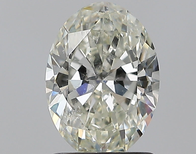 1.2 Carat Oval Natural Diamond with  Cut Diamond in 14KT  view 1
