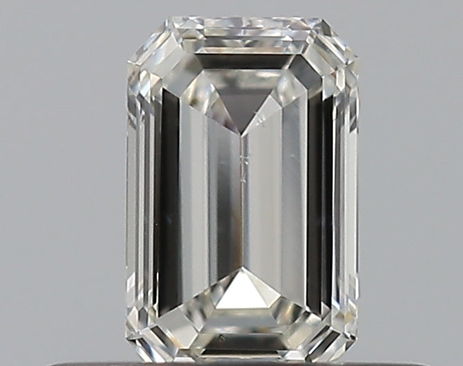 0.38 Carat Emerald Natural Diamond with  Cut Diamond in 14KT  view 1
