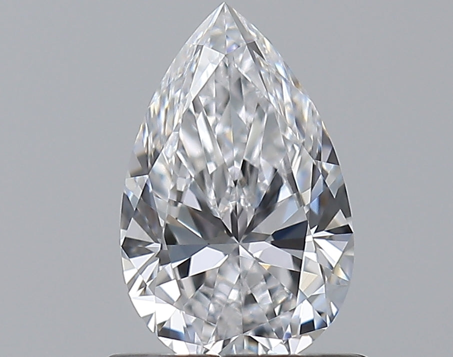 0.71 Carat Pear Natural Diamond with  Cut Diamond in 14KT  view 1
