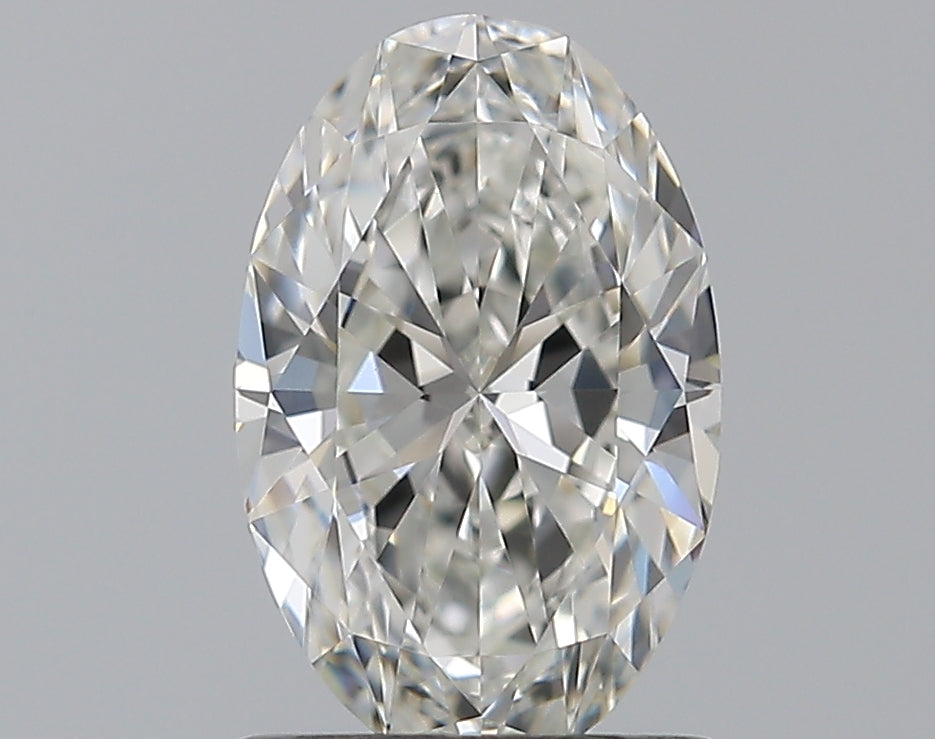 1.02 Carat Oval Natural Diamond with  Cut Diamond in 14KT  view 1
