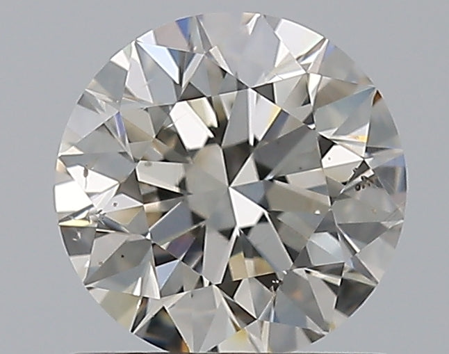 0.96 Carat Round Natural Diamond with  Cut Diamond in 14KT  view 1
