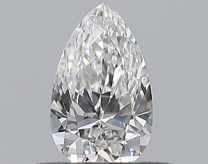 0.32 Carat Pear Natural Diamond with  Cut Diamond in 14KT  view 1
