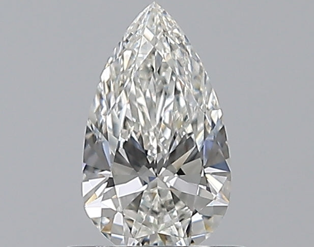 0.5 Carat Pear Natural Diamond with  Cut Diamond in 14KT  view 1
