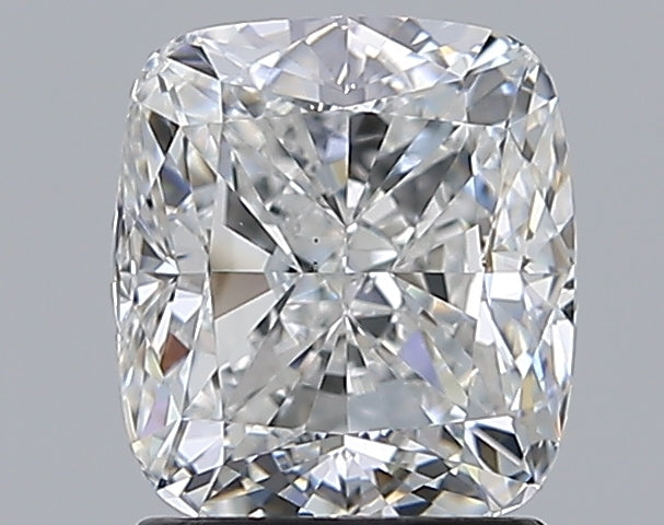2.0 Carat Cushion Natural Diamond with  Cut Diamond in 14KT  view 1
