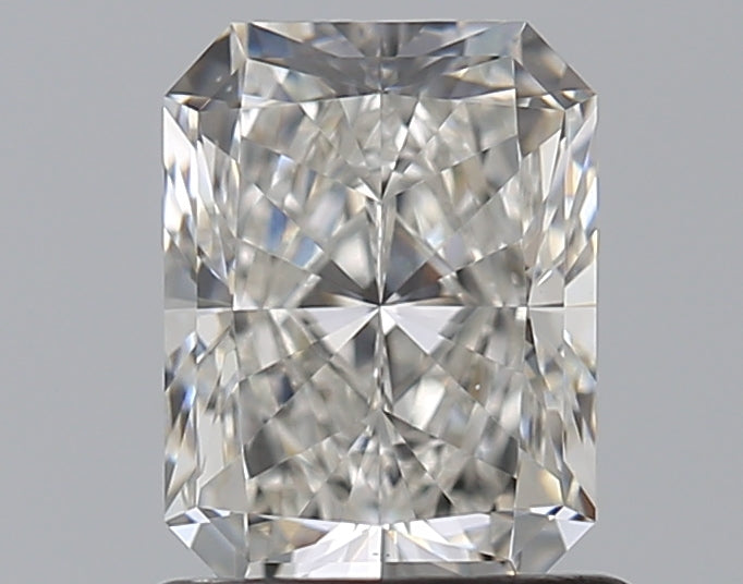 0.96 Carat Radiant Natural Diamond with  Cut Diamond in 14KT  view 1
