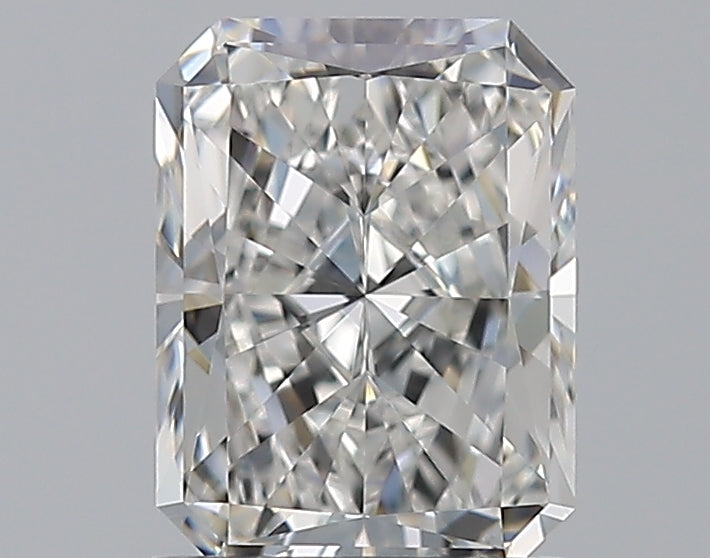 1.29 Carat Radiant Natural Diamond with  Cut Diamond in 14KT  view 1
