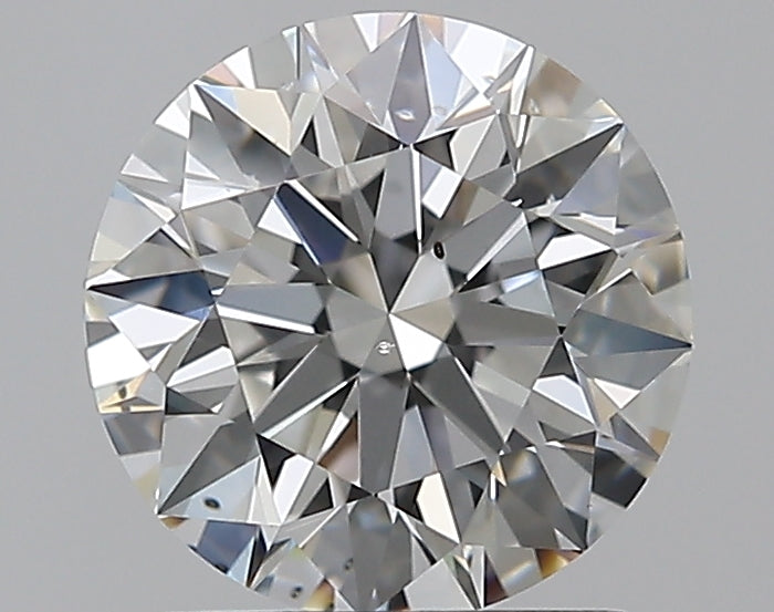 1.51 Carat Round Natural Diamond with  Cut Diamond in 14KT  view 1
