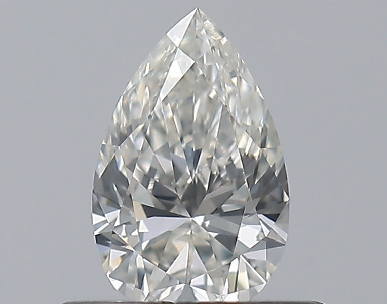 0.41 Carat Pear Natural Diamond with  Cut Diamond in 14KT  view 1
