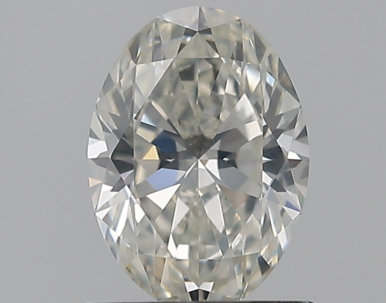 0.91 Carat Oval Natural Diamond with  Cut Diamond in 14KT  view 1
