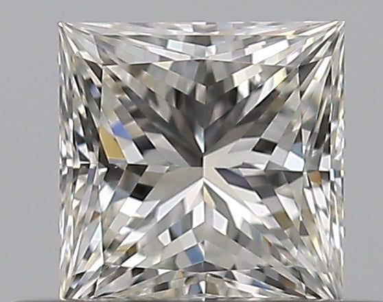 0.4 Carat Princess Natural Diamond with  Cut Diamond in 14KT  view 1
