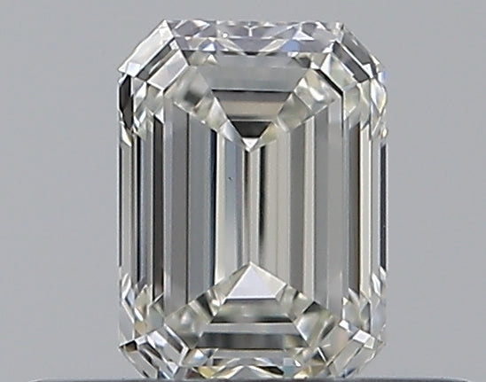 0.34 Carat Emerald Natural Diamond with  Cut Diamond in 14KT  view 1
