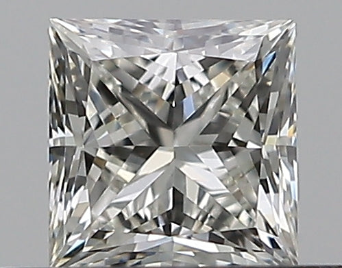 0.4 Carat Princess Natural Diamond with  Cut Diamond in 14KT  view 1
