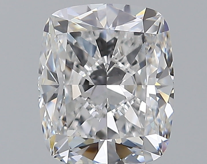 2.0 Carat Cushion Natural Diamond with  Cut Diamond in 14KT  view 1
