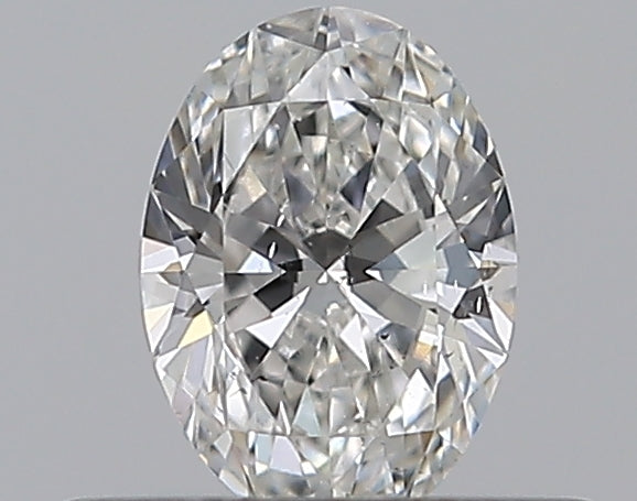 0.32 Carat Oval Natural Diamond with  Cut Diamond in 14KT  view 1
