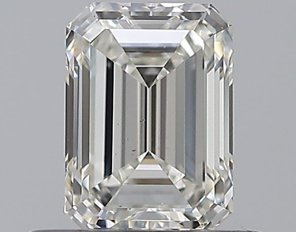 0.63 Carat Emerald Natural Diamond with  Cut Diamond in 14KT  view 1
