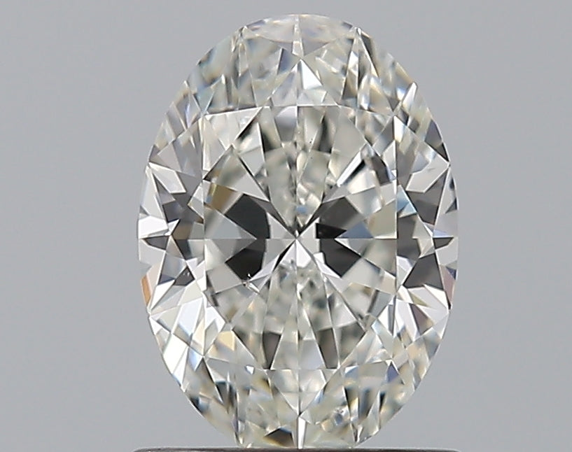 1.01 Carat Oval Natural Diamond with  Cut Diamond in 14KT  view 1
