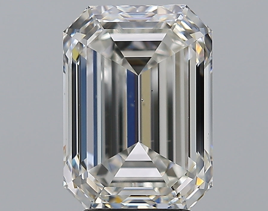 4.01 Carat Emerald Natural Diamond with  Cut Diamond in 14KT  view 1
