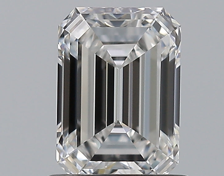 1.05 Carat Emerald Natural Diamond with  Cut Diamond in 14KT  view 1

