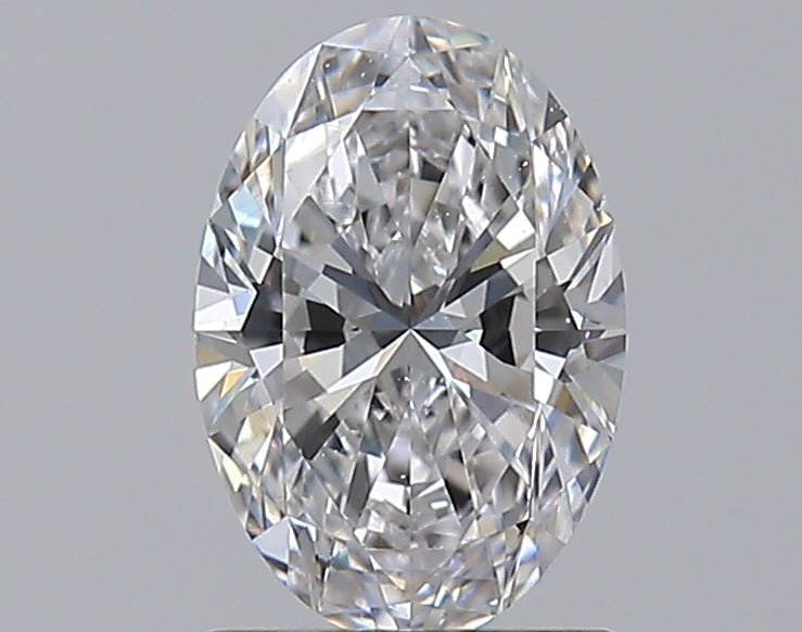 1.26 Carat Oval Natural Diamond with  Cut Diamond in 14KT  view 1

