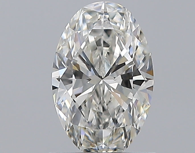 0.96 Carat Oval Natural Diamond with  Cut Diamond in 14KT  view 1
