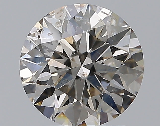1.8 Carat Round Natural Diamond with  Cut Diamond in 14KT  view 1
