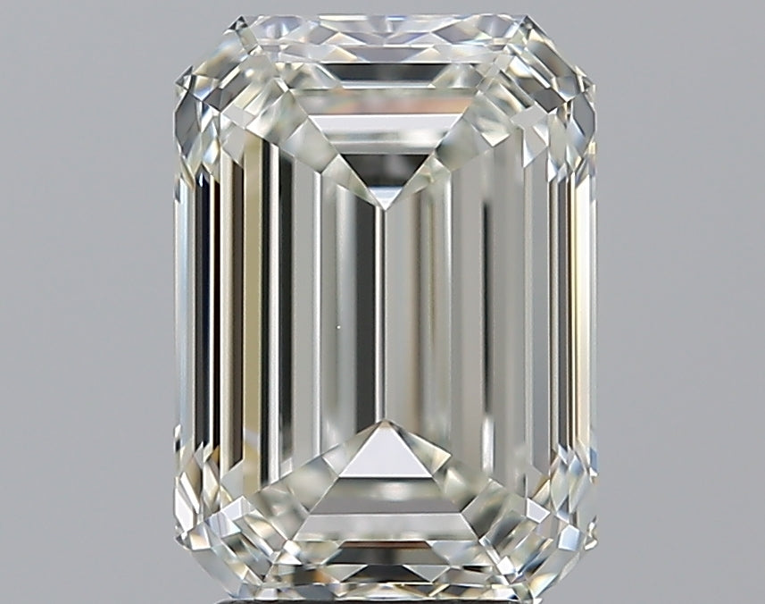 3.52 Carat Emerald Natural Diamond with  Cut Diamond in 14KT  view 1
