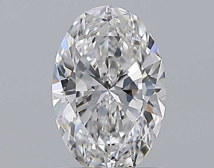 1.0 Carat Oval Natural Diamond with  Cut Diamond in 14KT  view 1
