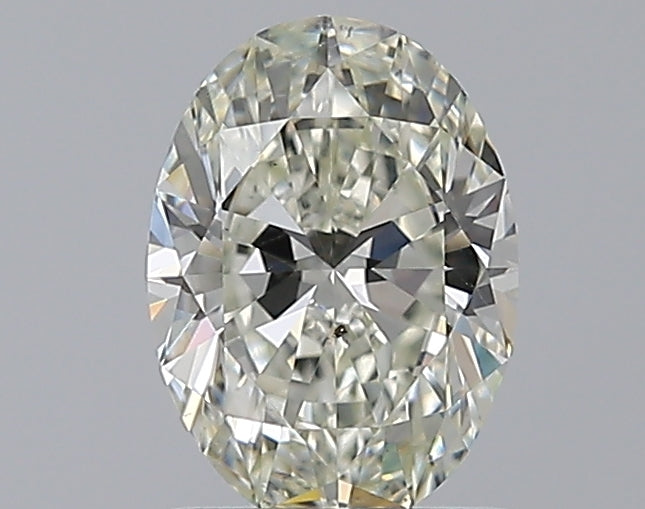 1.0 Carat Oval Natural Diamond with  Cut Diamond in 14KT  view 1
