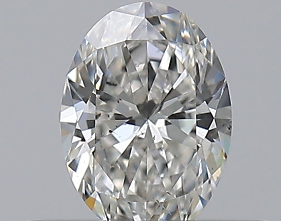 0.3 Carat Oval Natural Diamond with  Cut Diamond in 14KT  view 1
