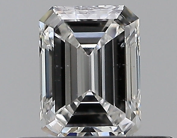 0.36 Carat Emerald Natural Diamond with  Cut Diamond in 14KT  view 1
