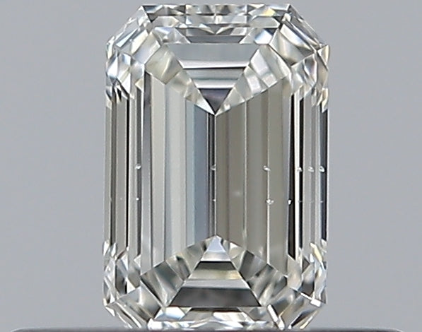 0.33 Carat Emerald Natural Diamond with  Cut Diamond in 14KT  view 1
