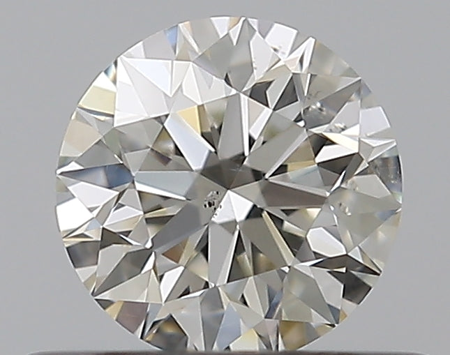 0.42 Carat Round Natural Diamond with  Cut Diamond in 14KT  view 1
