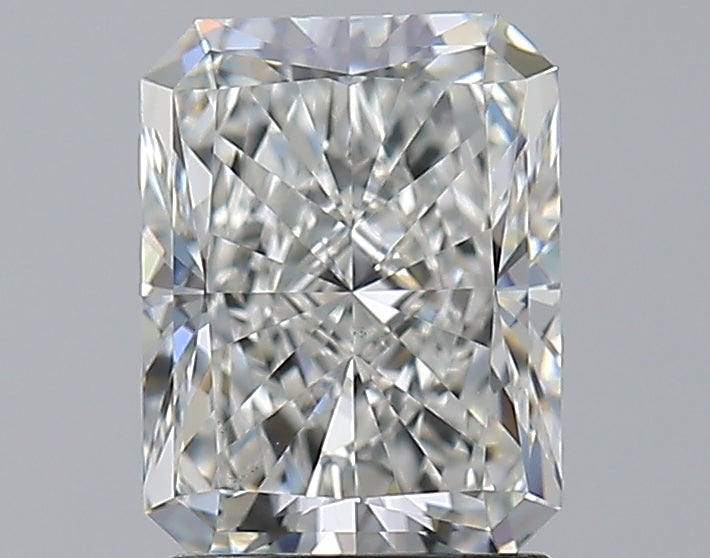 2.01 Carat Radiant Natural Diamond with  Cut Diamond in 14KT  view 1
