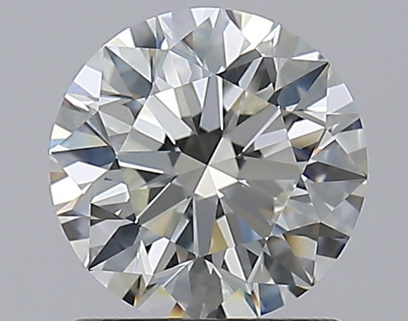 1.21 Carat Round Natural Diamond with  Cut Diamond in 14KT  view 1
