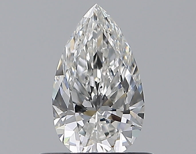 0.59 Carat Pear Natural Diamond with  Cut Diamond in 14KT  view 1
