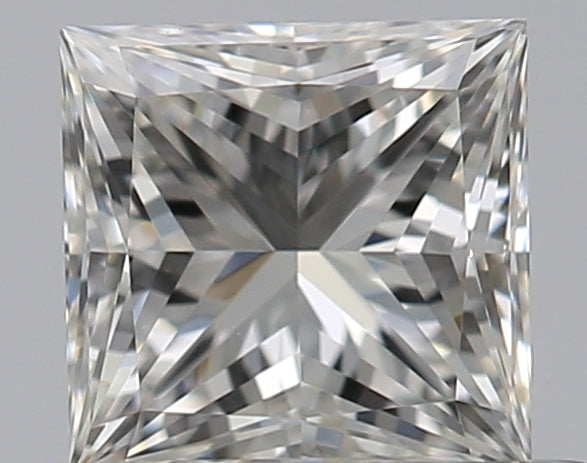 0.43 Carat Princess Natural Diamond with  Cut Diamond in 14KT  view 1
