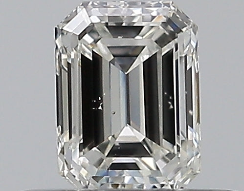 0.3 Carat Emerald Natural Diamond with  Cut Diamond in 14KT  view 1
