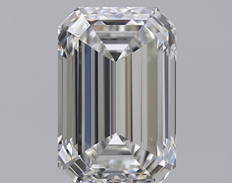 2.0 Carat Emerald Natural Diamond with  Cut Diamond in 14KT  view 1
